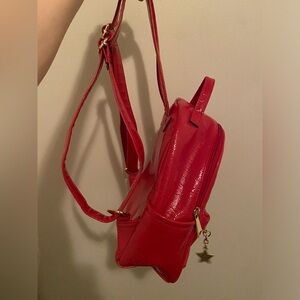 Juicy Couture red leather mini back pack